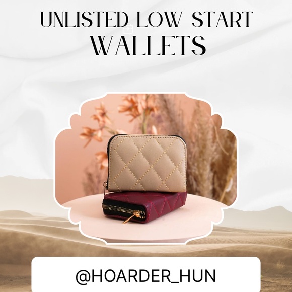 Unlisted wallets low start - Picture 1 of 1